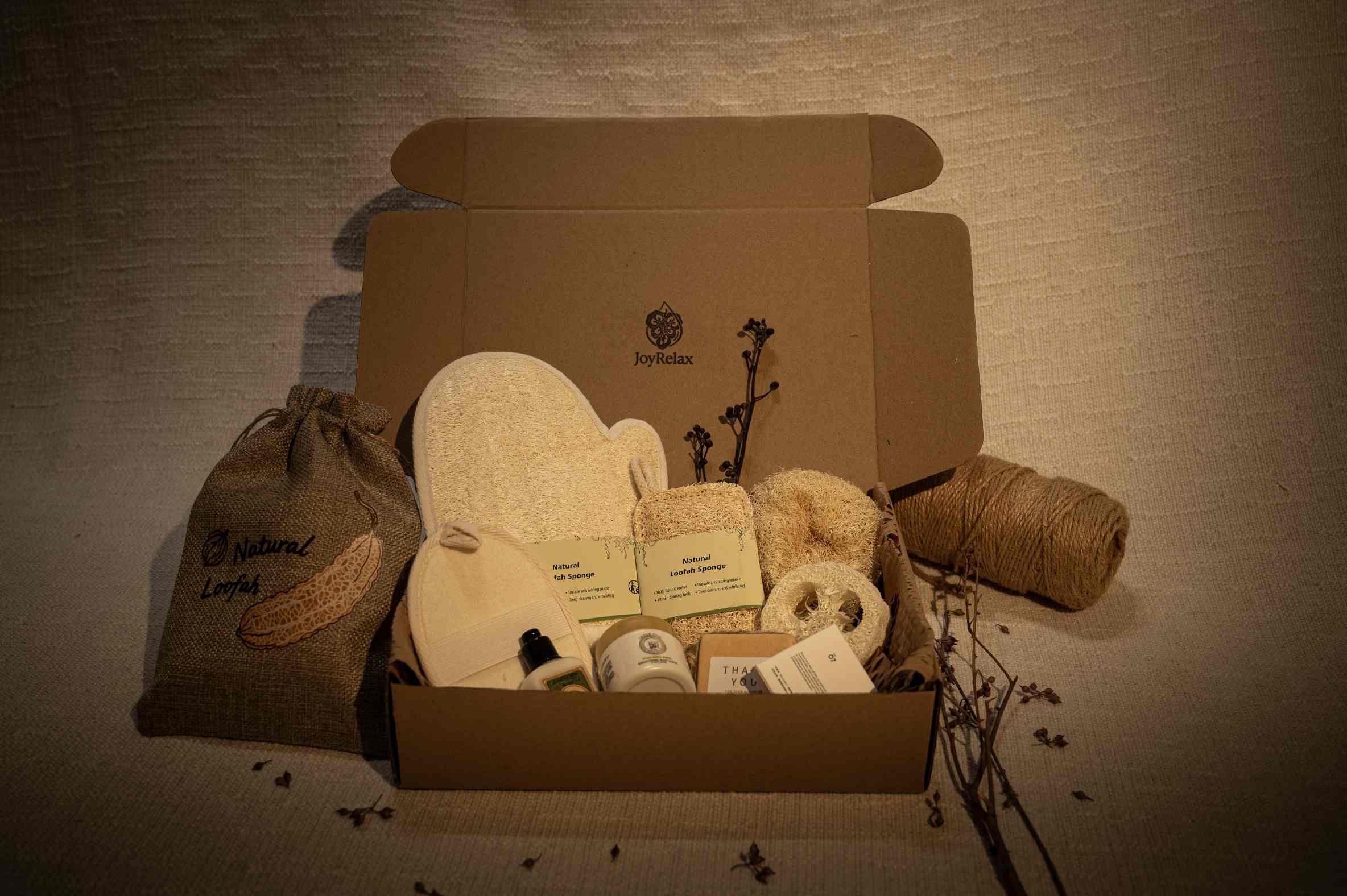 JoyRelax™ Botanical Skin Care | Premium Loofah & Artisanal Soap Gift Set