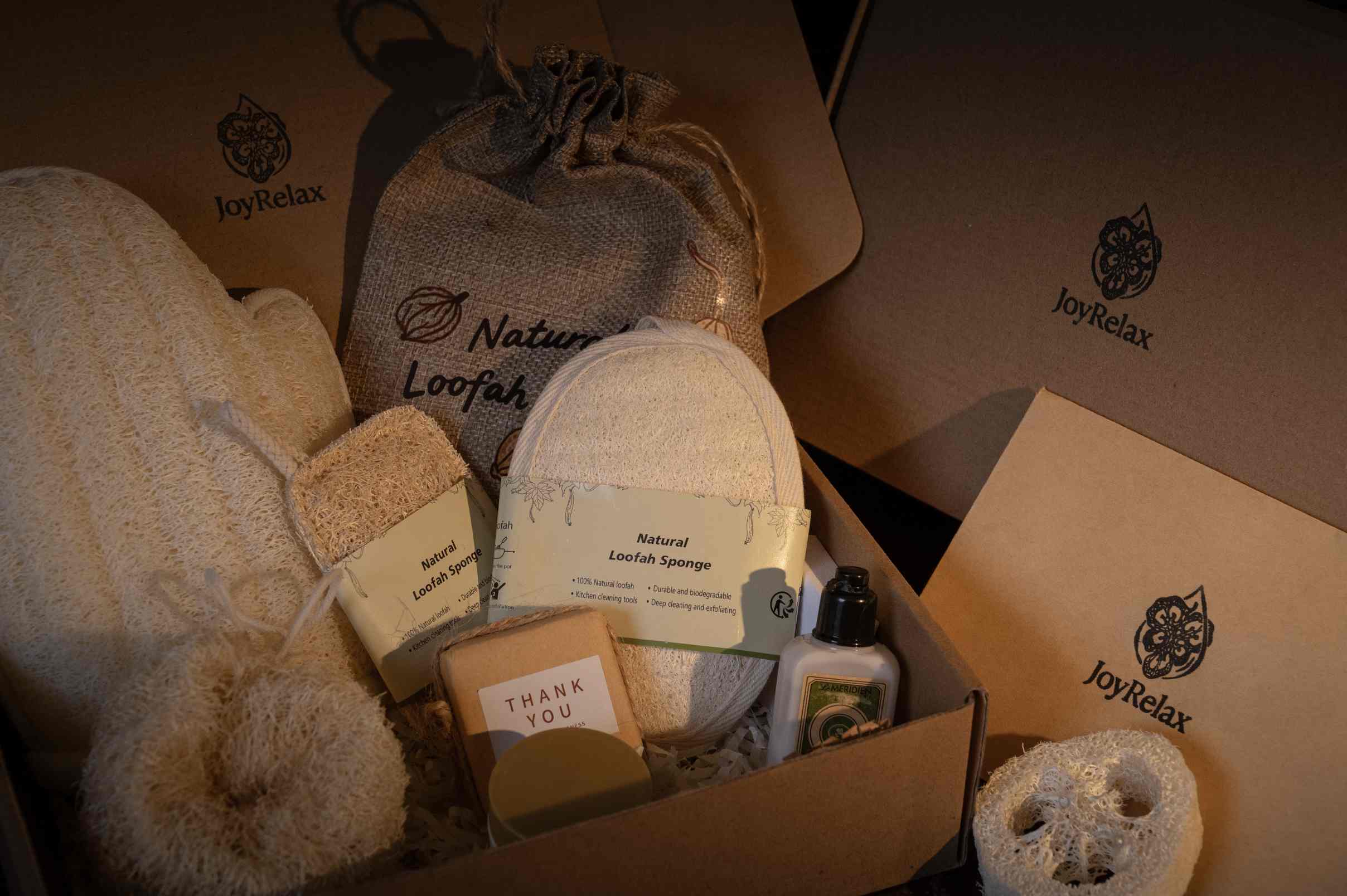 JoyRelax™ Botanical Skin Care | Premium Loofah & Artisanal Soap Gift Set
